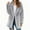 Gray(Type 1), variant on Patlollav Coats for Women,Flash Picks Women's Autumn And Winter Casual Temperament Hooded Solid Color Lapel Plush Coat Tops