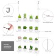 thumbnail image 3 of Estantes colgantes para plantas de interior Otniap, 4 niveles, 16 cm, transparentes, paquete de 2, 3 of 7