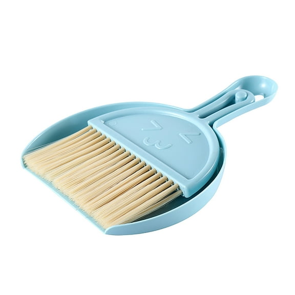 Dust Pan Broom Dustpan Brush - Dust Pans with Brush, Dustpan and Brush Set, Handheld Broom and Dustpan Set are Used to Clean Kitchens, Tables, and Home Cleaning Drawers Desktop Sofas(Blue)