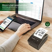 NETUM Bluetooth Receipt Printer, Portable 58mm Mini Thermal Pos Printer, Compatible with Android/Windows - NT-1809