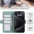 thumbnail image 4 of Decase Flip Case with Card Holder for Samsung Galaxy A53 5G,Wallet PU Leather Magnetic Protective Cellphone Case for Samsung Galaxy A53 5G Folio Book Cover with Stand,Turquoiseblue, 4 of 7