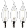 thumbnail image 2 of 3 Pack - 4.5w CA11 LED E12 Candelabra base 2700K Soft White Bulb, 2 of 4