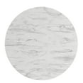 thumbnail image 6 of 36 inch Dining Table, Round, White Black, Wood, Artificial Marble, Modern Contemporary, Kitchen Room Cafe Bistro Restaurant Hospitality, 6 of 8