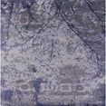 thumbnail image 1 of Ahgly Company Machine Washable Indoor Square Industrial Modern Dark Goldray Area Rugs, 8' Square, 1 of 7