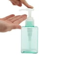 thumbnail image 3 of Unique Bargains 1 Pc Simple Square Soap Pump Dispenser for Bathroom Laundry Rooms 100ml Clear Lake Blue, 3 of 6