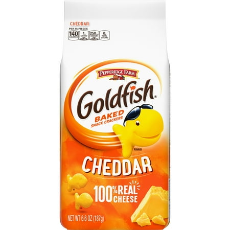 Pepperidge Farm Goldfish Cheddar Crackers, 6.6 oz. Bags, 6-count Box BB 06/27/21
