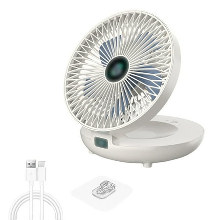 

Grasses Outdoors Hanging Fan Desktop Wall Mounted Fan Outdoor USB Portable Folding for Men Hiking Dormitory Surprise for Classroom Hiking Fishing