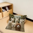 thumbnail image 4 of Cubiertas de Almohada de Navidad Al Aire Libre 45x45cm Imitación Alpacas Animal Print, Material de Rebaño Suave para el Sofá Sala de Estar Y Decoración de Otoño, Cremallera Invisible, 4 of 6