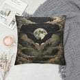 thumbnail image 2 of Orinice Bat Moon Clouds Graphic Decorative Throw Pillow Cover for Home Couch Living Room Bed Sofa - 1PC 24x24in, 2 of 5