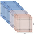 thumbnail image 2 of 12pcs Men's Classic Handkerchiefs, EEEkit Soft Polyester Cotton Hankies, Square Pocket with Random Colors for Men, 15''x15'', 2 of 6
