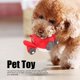 thumbnail image 5 of Juguete chirriante para perro de peluche, resistente a mordeduras, limpieza de dientes, interactivo, forma de avión, juguete para masticar cachorro de peluche, 5 of 8