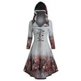 thumbnail image 1 of LSLJS Women Hauts Amples d'Halloween Pull Grand Manteau Size Rétro Dress à Capuche Élasticité, 1 of 4