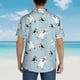 thumbnail image 4 of Balery Skiing penguin Bear Camisas hawaianas de manga corta para hombre, camisas playeras de corte holgado, camisas de vacaciones con botones,Small, 4 of 7