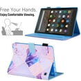 thumbnail image 3 of Case for All-New Amazon Kindle Fire 7 Tablet 12th Generation (2022 Release) -Multi-Angle Viewing Stand PU Folio Protection Case with Auto Sleep/Wake,Pink Marble, 3 of 7