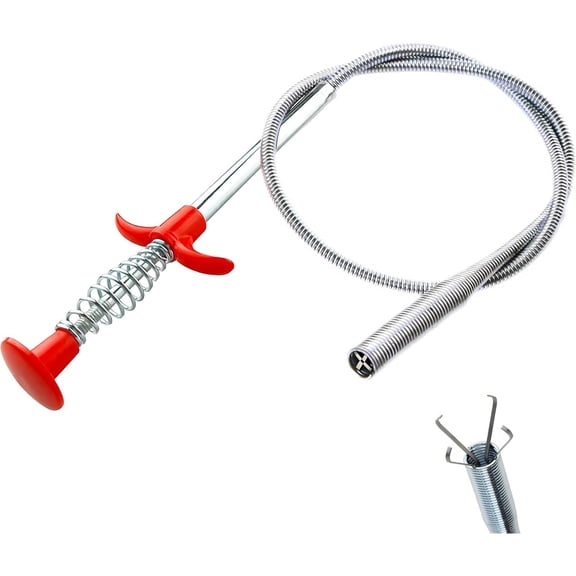 Flexible Magnetic Pickup Tool, 24'' Four Claw Grabber Tool, Accurate Pick Up in Narrow Space for Engine Bay/Home Sink/Drain/Earring/Keys/Metal Objects