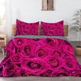 thumbnail image 4 of Rosa Funda Nórdica Reina 90 x 90 en Ultra suave microfibra lavada Funda de edredón, 4 of 8