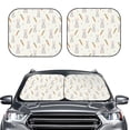thumbnail image 2 of Fotbe Retro Rabbit 2-Piece Car Windshield Sun Shade | Sun Blocker for Car Windshield | Foldable Automotive Interior Accessories for Sun Protection-Large, 2 of 7