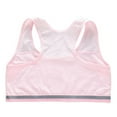 thumbnail image 2 of Girls' Cotton Crop Training Bra, Breathable Little Kids Sport Bralette, 2 of 6