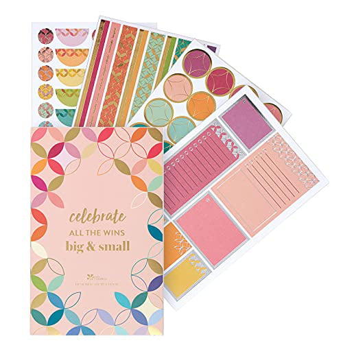 80Lb Thick Mohawk Paper Stickers Included by Erin Condren. Mid Century Circles 160 Lined Page & to Do List Organizer Notebook 8.5 x 11 Spiral Bound Productivity Notebook 