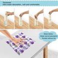 thumbnail image 4 of 6 Pieces of Kitchen Towels Ultra Soft Absorbent Quick Drying Dish Cloths 11×11inch Cute Cartoon Purple Tulips, 4 of 9