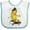 White and Blue, variant on Inktastic Skateboarding Banana Funny Skater Boys or Girls Baby Bib