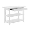 thumbnail image 2 of Better Homes & Gardens Reading Wood Kitchen Island with 2 Shelves and Drawers, White Color, 2 of 11