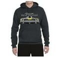 thumbnail image 2 of 1969 Plymouth Road Runner Hot Rod Racing | Mens Cars and Trucks Hooded Sweatshirt Graphic Hoodie, Heather Black, Large, 2 of 4