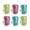 Assorted Color, variant on 6Pcs Home Bathroom Wall Toothbrush Stand Suction Cup Design Toothbrush Holder