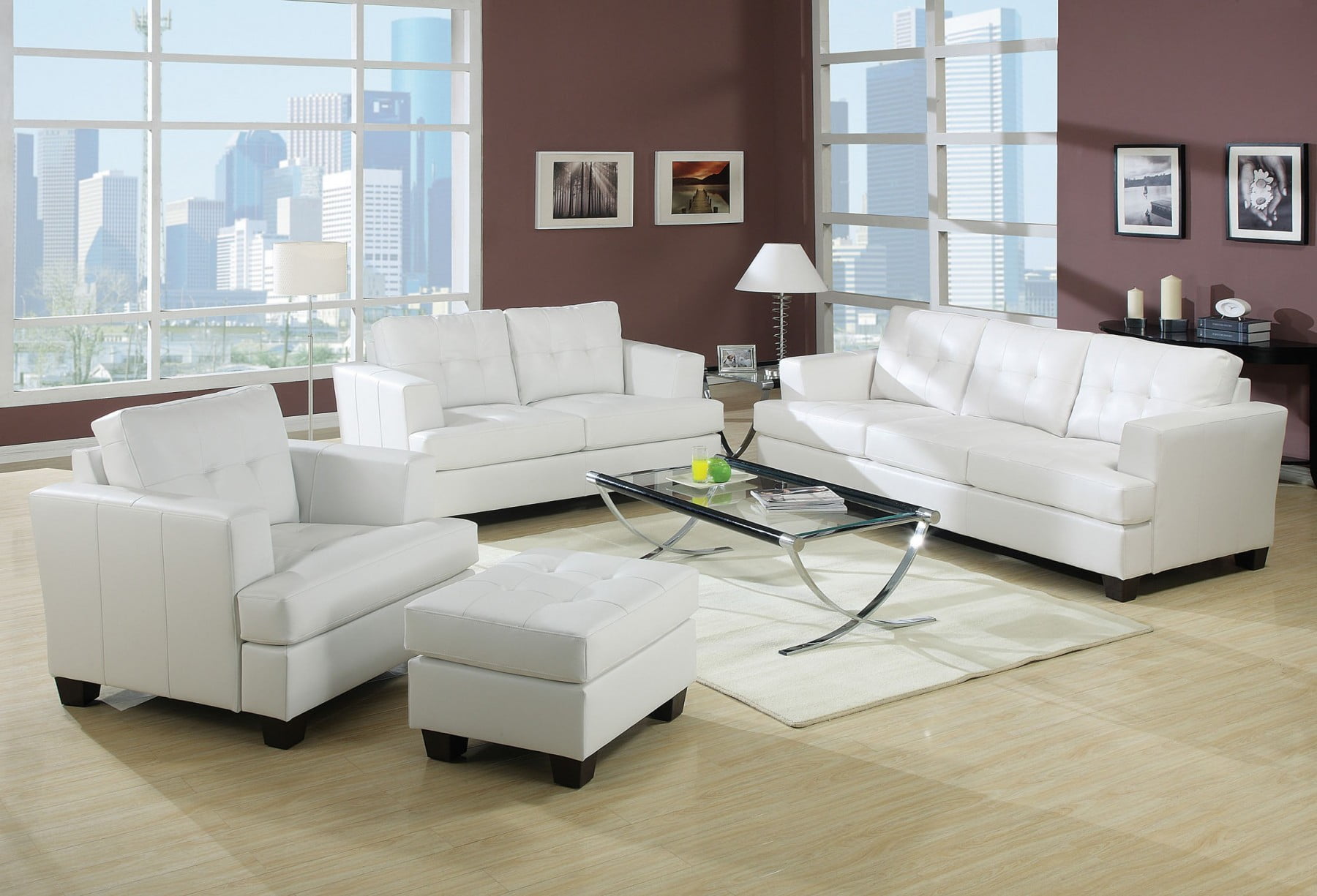 Bonded Leather Loveseat