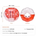 thumbnail image 6 of KFFKFF Blow-up Bumper Sphere Single Pack, 5FT/1.5M Body Size, Suitable for Teens & Adults, 0.8mm PVC Thickness, Human-Sized Hamster Bubble Balls for Outdoor Group Fun, 6 of 9
