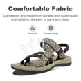 thumbnail image 6 of OutPro Womens Hiking Sandals for Female Comfortable Walking Sandals with Arch Support Athletic Sandals with Loop Straps for Beach Outdoor Coffee, 6 of 9
