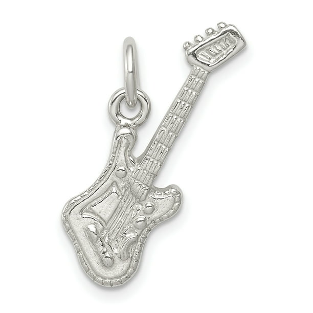 Guitar cheap pendant silver