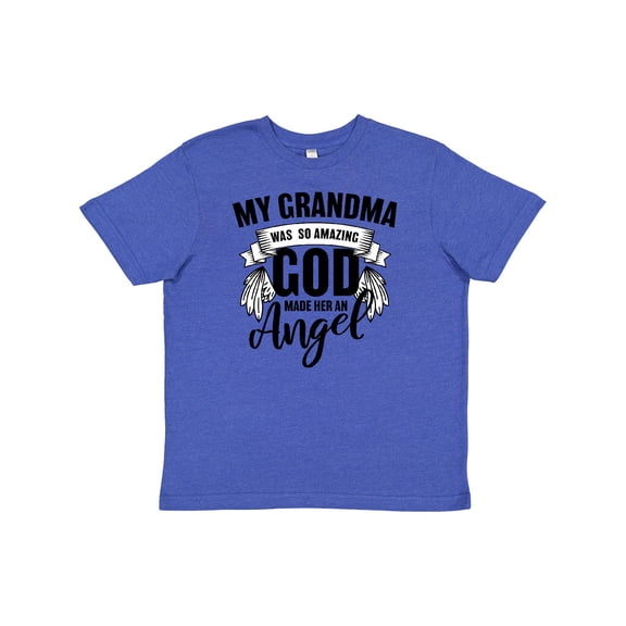 Inktastic My Grandma was So Amazing God Made her an Angel Youth T-Shirt