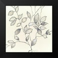 thumbnail image 2 of Tava Studios 12x12 Black Modern Framed Museum Art Print Titled - Whispering Leaves I, 2 of 5