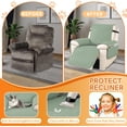 thumbnail image 5 of XUELC 100% Waterproof Recliner Cover w/ Elastic Straps & Anti-Slip Grip  Pet Proof Furniture Protector Storage Pockets Washable, 5 of 6
