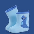 thumbnail image 2 of Otqutp Toddler Rain Boots Boys Girls Dinosaur Cartoon Rain Boots Kids Short Rainboots Easy-on Lightweight Waterproof, 2 of 4
