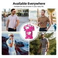 thumbnail image 6 of Lsque Sanrio Pattern Golf Shirts for Men Dry Fit Print Moisture Wicking Performance Short Sleeve Polo Shirt-Large, 6 of 7