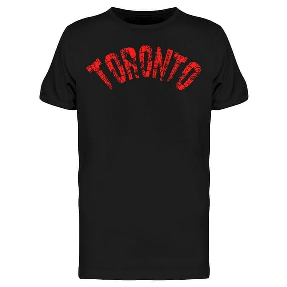 Toronto Text Grunge Style T-Shirt Men -Image by Shutterstock, Male XX-Large