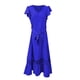 thumbnail image 4 of Vestido largo con cuello en V y encaje floral para mujer talla grande - Diseño fluido, tejido cómodo, primavera/otoño - Tallas S-XXL, versátil para fiestas, 4 of 5