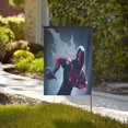 thumbnail image 4 of Bandera de jardín de temporada de Spider-Man, bandera de doble cara, bandera navideña para decoración navideña al aire libre., 4 of 8