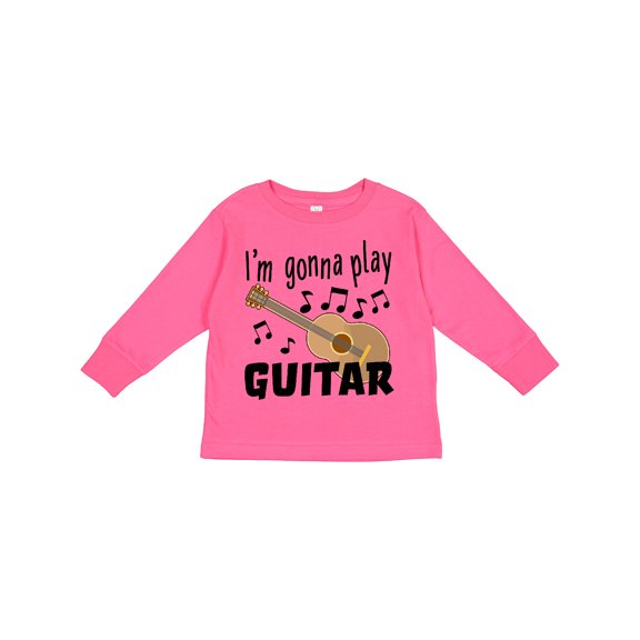 Inktastic I'm Gonna Play Guitar Music Boys or Girls Long Sleeve Toddler T-Shirt