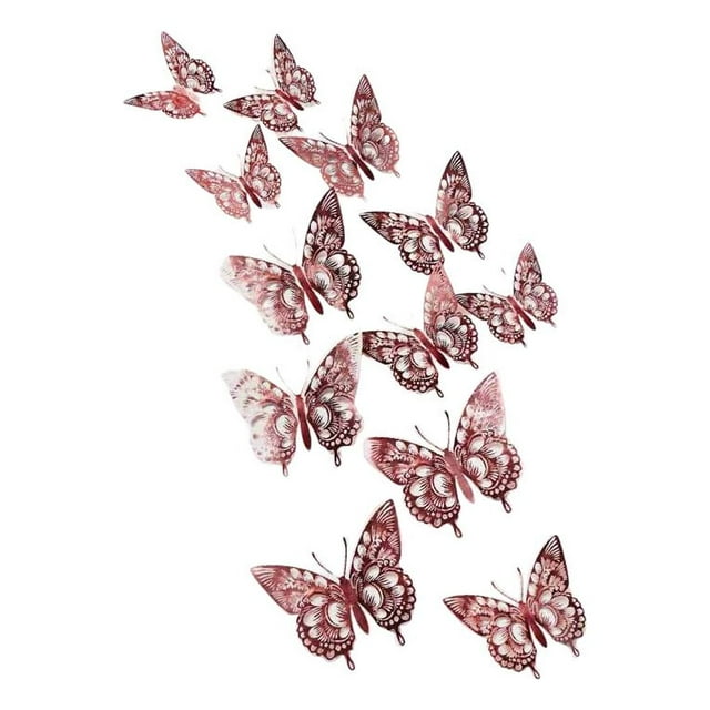 Wall Sticker 3D Paste Kitchen Decor Multicolored Fine Workmanship Craftsmanship Household Accessories Furniture Compact Size Self-adhesive Long-lasting Home Supplies Rose Gold