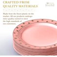 thumbnail image 5 of Elegant Disposable Blush Plates For Party - (24 Pc) Heavy Duty Disposable Salad Plates 7.5”, Fine Plastic Dishes For Elegant China Look, Great for Birthday Parties, Events, Dining & Servings, Gold, 5 of 5