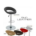 thumbnail image 5 of Modern Home Rho "Leather" Contemporary Adjustable Height Counter/Bar Stool (Black Licorice), 5 of 6