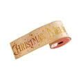 thumbnail image 2 of Cinta navideña, cinta decorativa, coronas, lazos, envoltura de regalos, 3 yardas Champán dorado, 2 of 9