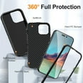 thumbnail image 4 of Dteck for Apple iPhone 14 Pro Max Case, Three Layer Heavy Duty Shockproof Protection Hard Plastic Bumper +Soft Silicone Rubber Armor Protective Case, Black, 4 of 8