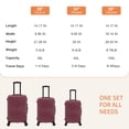 thumbnail image 4 of Rosamo Luggage Sets 3 Piece, HardsideTravel Suitcase with Spinner Wheels 20/24/28" , Carry on Luggage with TSA Lock(Red), 4 of 9