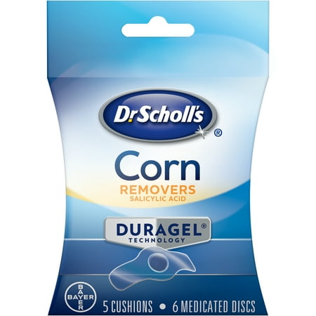 Dr. Scholl's Duragel Corn Remover, 5 Cushions and 6 Medicated (Best Corn Remover For Feet)