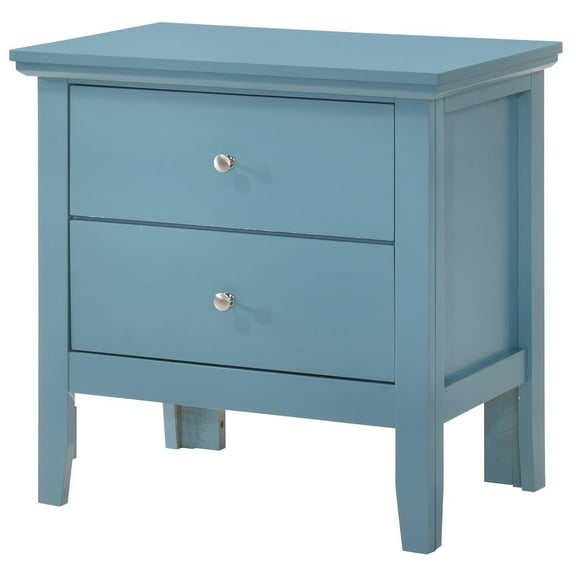 Glory Furniture Primo Nightstand in Teal Color