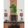 thumbnail image 2 of Horse Christmas Wreath Artificial Branch Leaf Wreath Front Door Wreath Wall Door Green Needles Wreath With Pinecone, 2 of 8